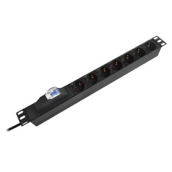 pdu rack 19 inch 7 prize siguranta 16a 2m emtex