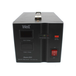 Stabilizatoare de tensiune, Stabilizator automat de tensiune cu servo motor Secure 500VA, Well Cod EAN: 594863603 -1, dioda.ro
