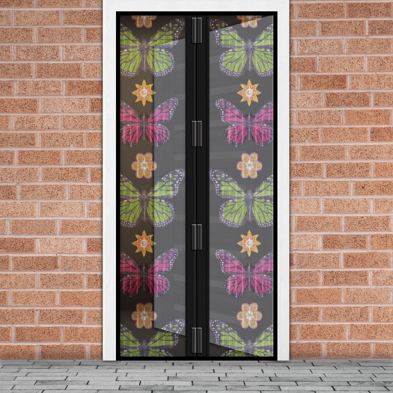 perdea anti-tantari pt. usi cu inchidere magnetica- 100 x 210 cm ,,flori si fluturi" perdea anti-tantari pt. usi cu inchidere magnetica- 100 x 210 cm ,,flori si fluturi"