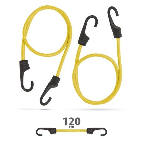 set de cordeline de fixare profesionale - galben - 120 cm x 8 mm - 2 buc. / pachet