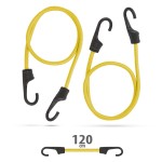 set de cordeline de fixare profesionale - galben - 120 cm x 8 mm - 2 buc. / pachet
