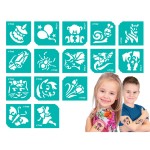 set sabloane tatuaje - ziua de nastere - 15 buc