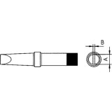 Vârfuri, rezistente, letconuri, duze aer cald, Vârf tip şurubelniţă 2,4x0,8mm 480°C -2, dioda.ro