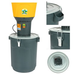 moara electrica 1300w/19000 rpm cu galeata plastic 50l