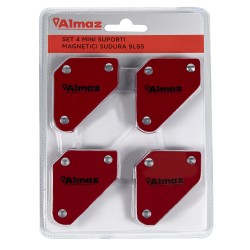 set 4 mini suporti magnetici sudura 9lbs