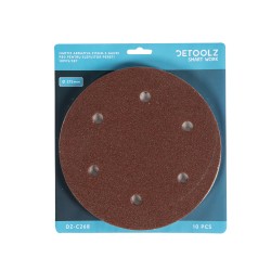 set 10 hartie abraziva p80 6gauri 215mm