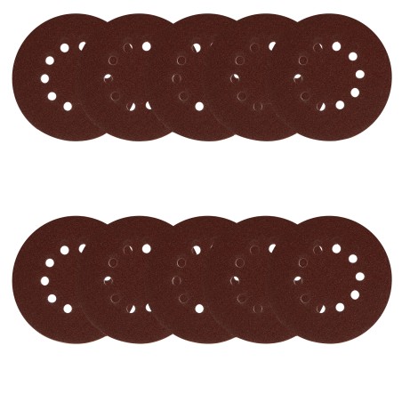 set 10 hartie abraziva p80 10gauri 215mm