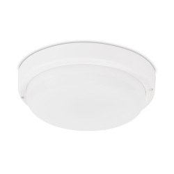 bat led rotund 18w mw 6400k 100lm/w ip65, alb, novelite