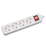 prelungitor 3m 4 prize cu intrerupator, alb, inlet prelungitor 3m 4 prize cu intrerupator, alb, inlet