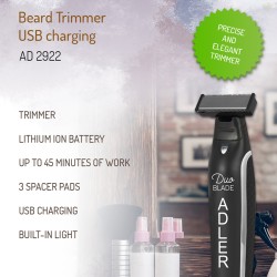 trimmer barba incarcare usb ad 2922 adler