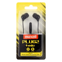 maxell casca digital stereo plugz  microfon black 303759