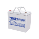 acumulator 12v gel deep cycle, dimensiuni 229 x 138 x 208 mm, baterie 12v 57ah m6, ted electric ted003393 acumulator 12v gel deep cycle, dimensiuni 229 x 138 x 208 mm, baterie 12v 57ah m6, ted electric ted003393