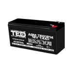 acumulator 12v stationar vrla, dimensiuni 97 x 47 x 50 mm, baterie 12v 1.4ah f1, ted electric ted002716 acumulator 12v stationar vrla, dimensiuni 97 x 47 x 50 mm, baterie 12v 1.4ah f1, ted electric ted002716