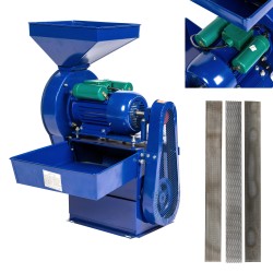 moara electrica 3.5 kw cu ciocanele nr. 8 3in1 micul fermier