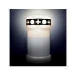 Candela Lumânare cimitir LED alba + 2 baterii LR14 gratuit Lampi Iluminare, Candela Lumânare cimitir LED alba + 2 baterii LR14 gratuit -2, dioda.ro