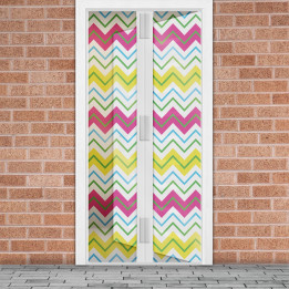 perdea anti-tantari pt. usi cu inchidere magnetica- 100 x 210 cm ,,zig-zag"