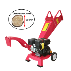tocator de crengi si tulpini micul fermier, 7cp, o50mm, 400kg/h, orizontal, cu pornire manuala