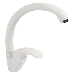 baterie monocomanda pipa mobila 210mm alb