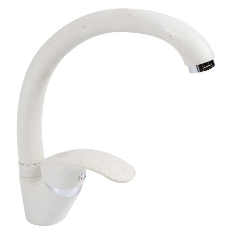 baterie monocomanda pipa mobila 210mm alb