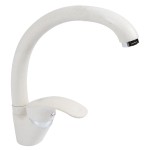 baterie monocomanda pipa mobila 210mm alb