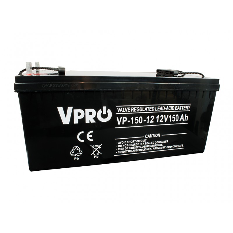 Acumulatori Baterii, Baterie Acumulator VPRO 150 Ah 12V AGM VRLA -1, dioda.ro