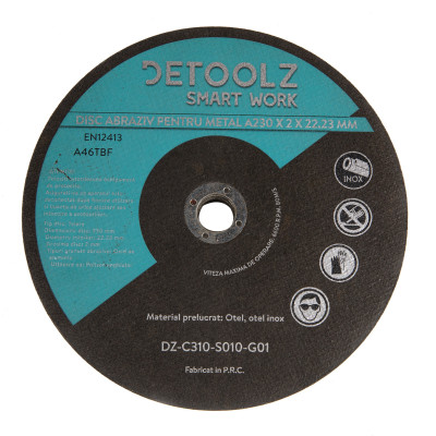 set disc abraziv pentru metal 230 mm (10/set)