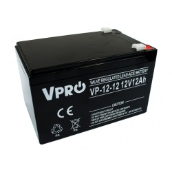Acumulatori Baterii, Acumulator VPRO 12 Ah 12V AGM VRLA6AKUAGM012 -1, dioda.ro