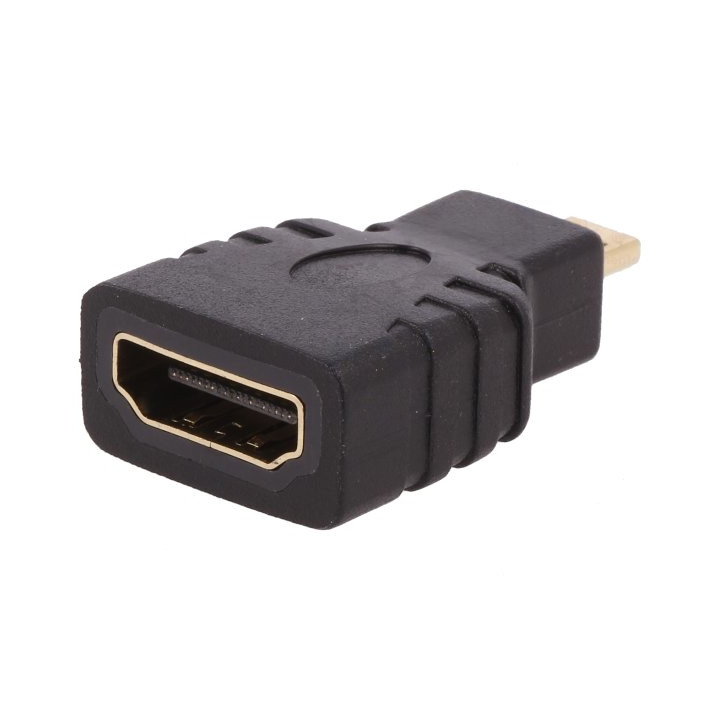 Cabluri, Adaptor HDMI soclu,micro mufă HDMI Culoare: neagră -2, dioda.ro