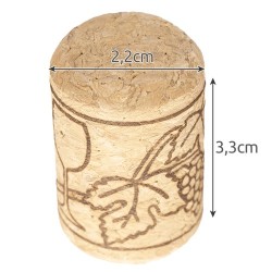 dopuri pentru sticle de vin - 100 buc. ruhhy 22876