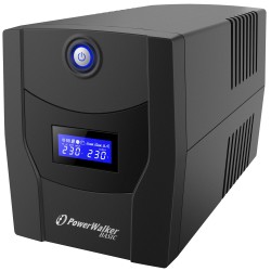 ups line interactiv 1500va/900w, afisaj lcd, iesire 4xschuko, baterie 2x12v/7.2ah powerwalker