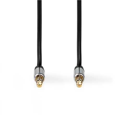 cablu audio stereo nedis 2.5mm - 3.5mm, 1m, negru