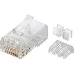 mufa retea rj45 8p8c cat6a neecranat contacte aurite 50µ, set 10 bucati, goobay