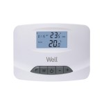 termostat digital programabil cu fir, afisaj digital well