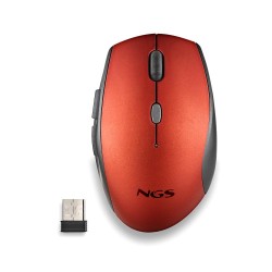 mouse wireless ngs bee, 1600dpi, silent click, rosu