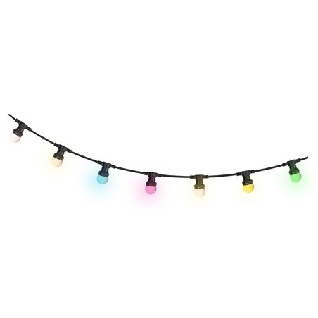 sir iluminat festiv 10m  ip44 cu 20 becuri led colorate