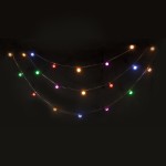 sir iluminat festiv 10m  ip44 cu 20 becuri led colorate