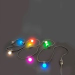 sir iluminat festiv 10m  ip44 cu 20 becuri led colorate