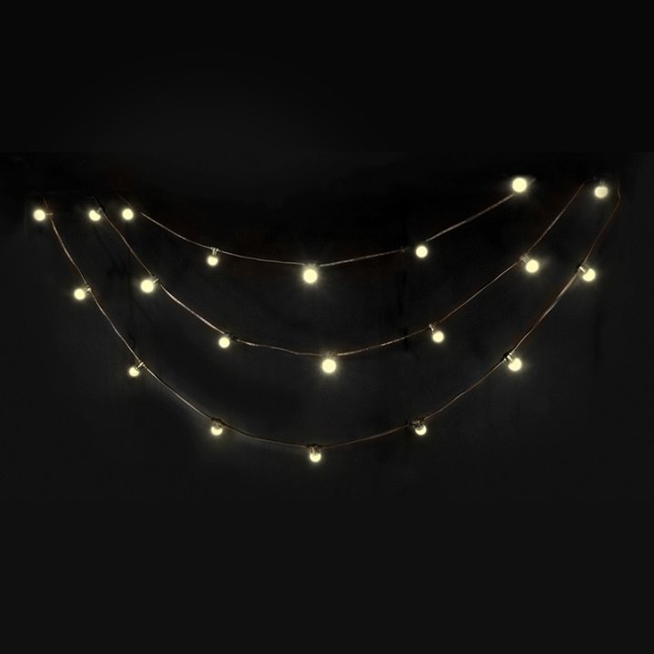 sir iluminat festiv 10m  ip44 cu 20 becuri led alb cald