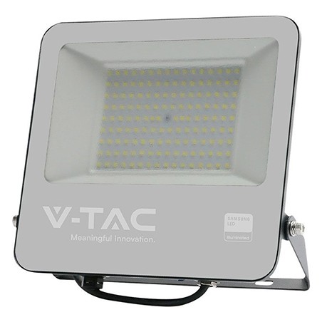 reflector led smd 100w 6500k ip65 cablu 1m cip samsung - negru/gri