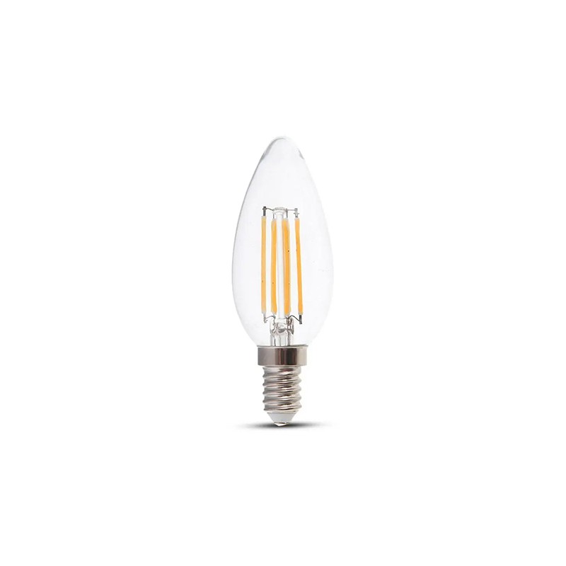 bec e14 cu filament led dimabil 4w 3000k