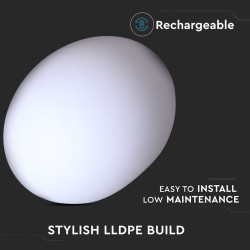 lampa led rgb decorativa exterior ip67 20x14cm