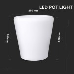 lampa led rgb model recipient plante 28x29cm