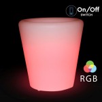 lampa led rgb model recipient plante 28x29cm