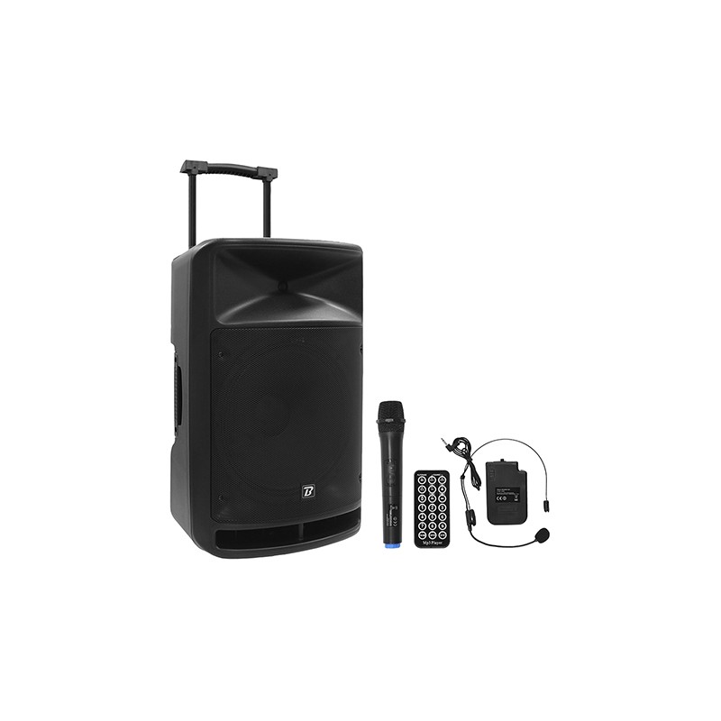 boxa portabila 15''/38cm + tweeter 350w bt/usb/fm/sd + 2mic vhf boxa portabila 15''/38cm + tweeter 350w bt/usb/fm/sd + 2mic vhf