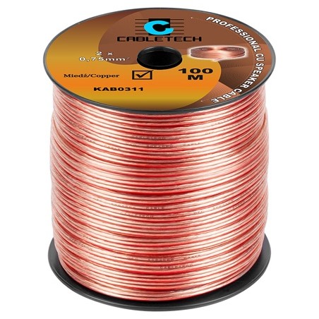 cablu difuzor 0.75mm cu transparent