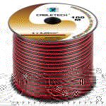 cablu difuzor cupru 2x0.20mm rosu/negru 100m