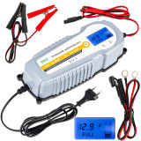 Incarcatoare redresoare baterii auto agm si gel, Redresor încărcător automat 12-24V LCD 10A VOLT POLSKA -8, dioda.ro
