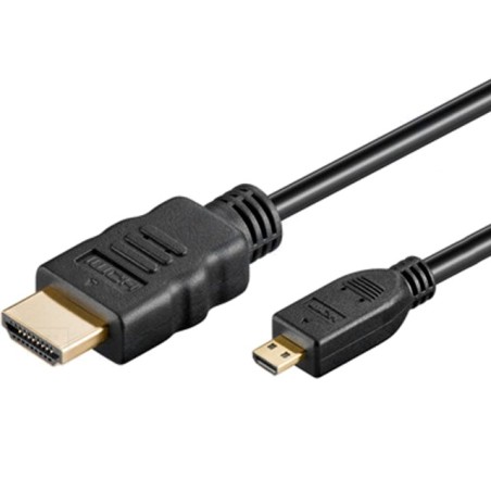 Cabluri, Cablu HDMI 1.4 micro mufă HDMI,HDMI mufă 2m negru -1, dioda.ro