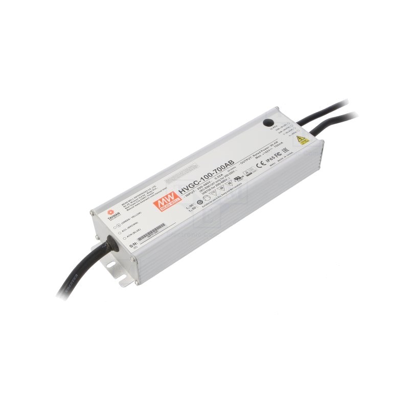 Surse reglabile de tensiune, Alimentator: pulsatoriu LED 99,4W 15÷142VDC 420÷700mA IP65 -1, dioda.ro