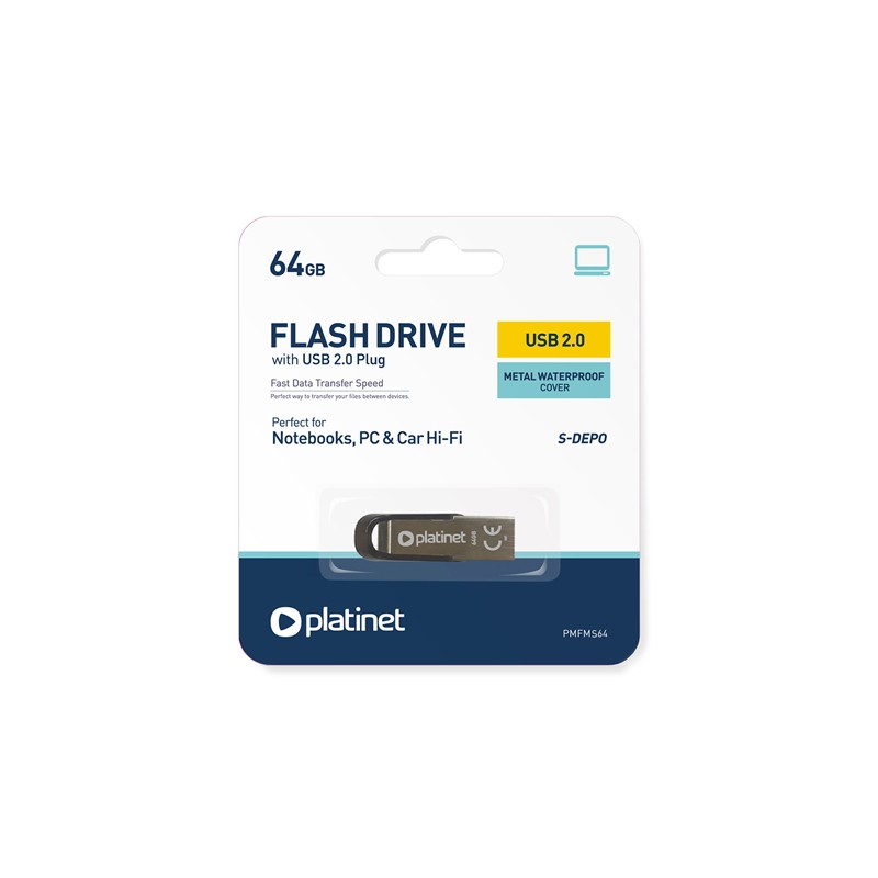 flash drive usb s-depo 64gb platinet